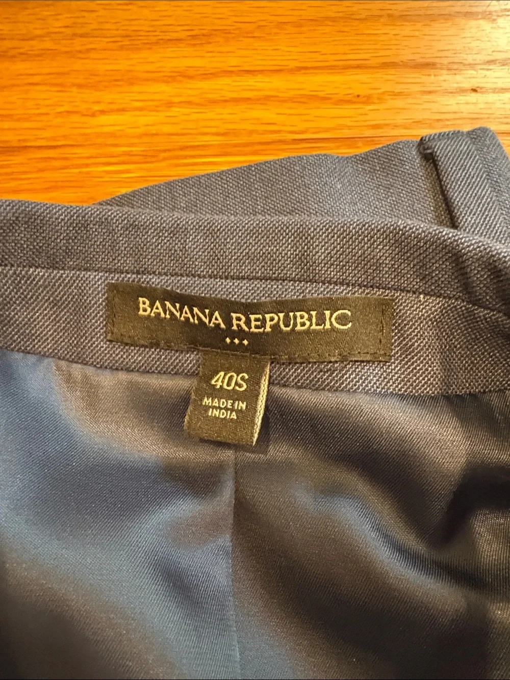 Banana Republic Navy suit with Pink Dress Shirt
